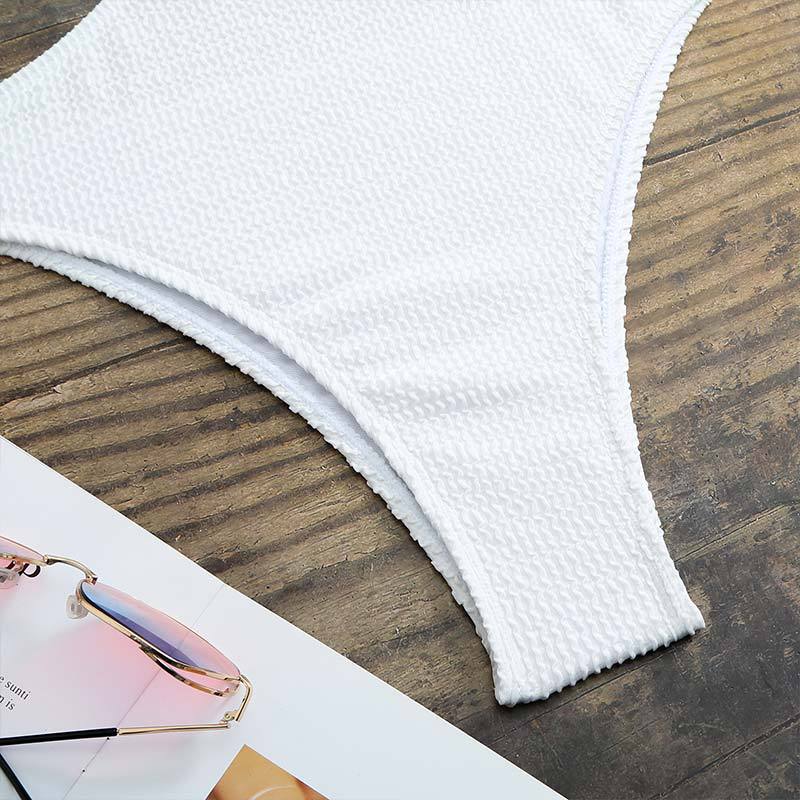 2026 Blue Green One Piece Swimsuit Women Swimwear Sexy Seashell Metal Linked Brazilian Monokini Bodysuit Beach Wear Bathing Suit