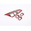 For BMW X3 X4 F25 F26 2011-2017 ABS Carbon fiber Car Window Glass Lift Button Decorative Frame Sticker Car Interior Accessories