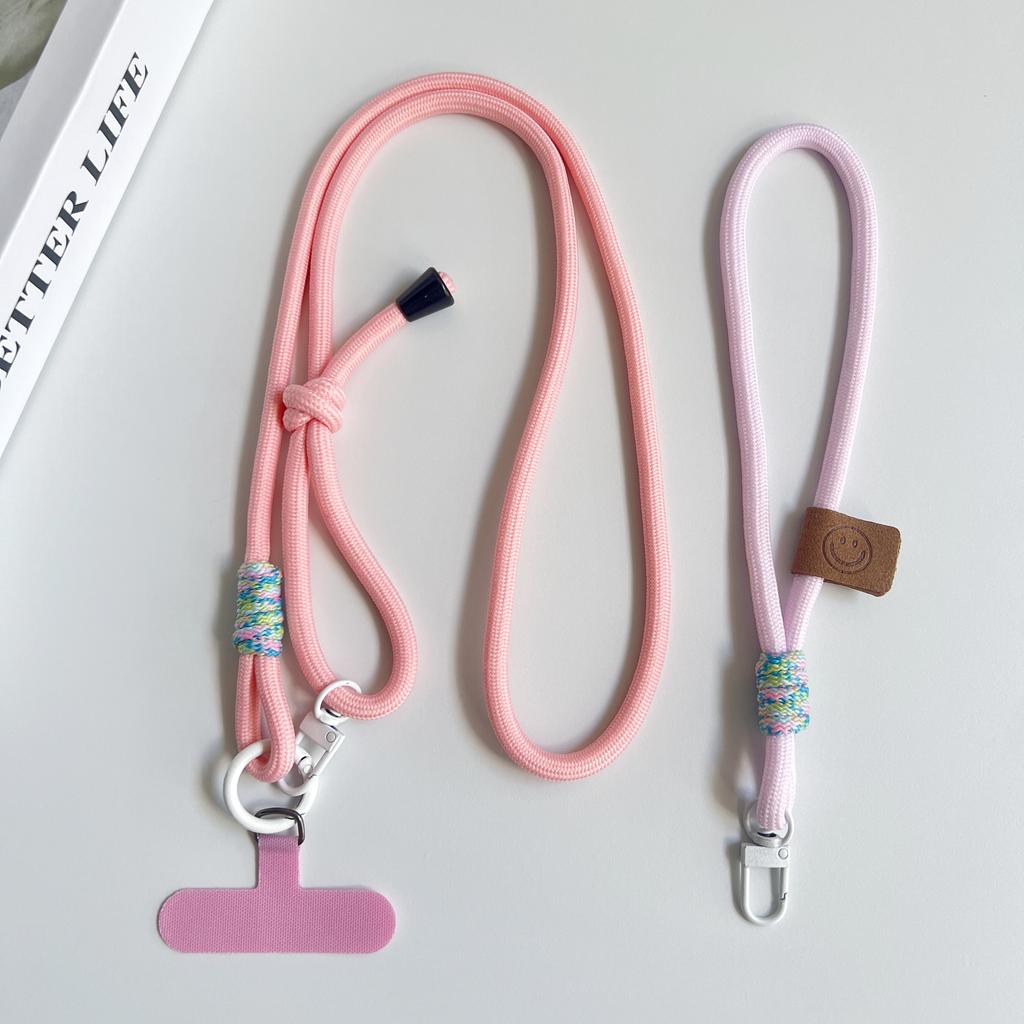 Simple Two-in-one Mobile Phone Lanyard, Crossbody Strap, DIY Wrist Short Rope, Multi-Functional Adjustable Fancy Lanyard