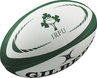 GILBERT Ireland International Replica Rugby Ball (5, White) -