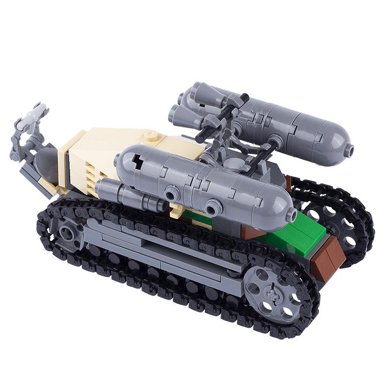 Compatible Military Tank Series Assembled Model Boys Educational Light Children'S Building Block Toy Gift