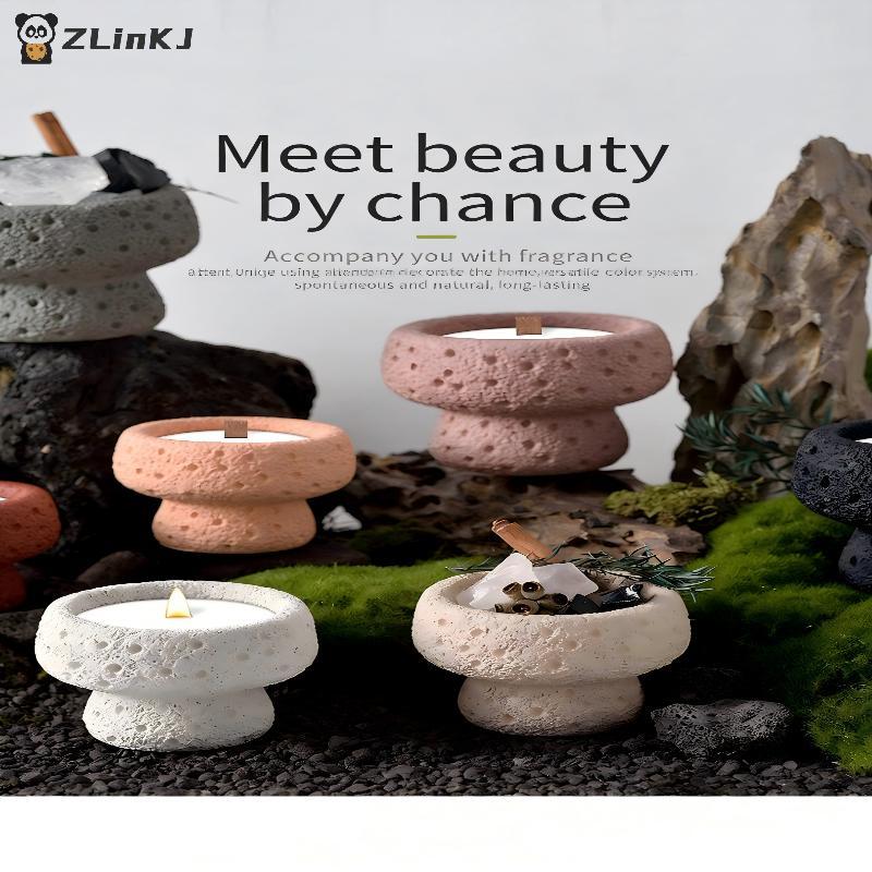 Candle Container Glass Candle Holder Heat Resistant Decorative Jar for Home Decor and Gift