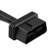 16 Pin Male To Dual Female OBD2 Splitter Flat Extension Cable Adapter with Switch