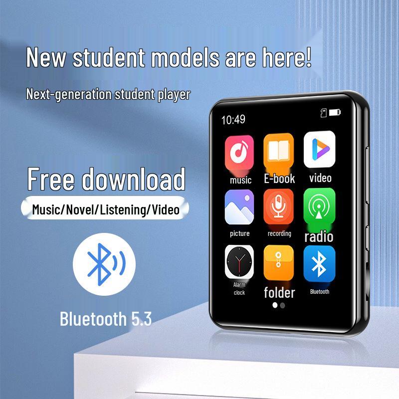 M1 E-commerce 2.4-inch Full Screen MP3 MP4 Player for Students - Music, E-books & Novels