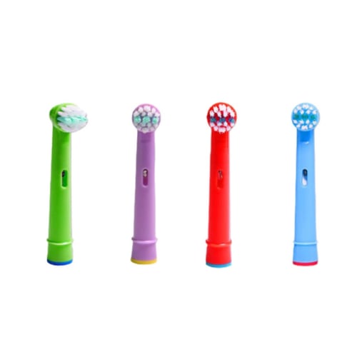 

(Compatible) Braun Oral-B Electric Toothbrush Replacement Brush Set for Children (4 Brushes) (EB-10A)