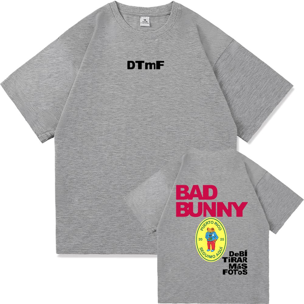 

DTMF Debí Tirar Más Fotos Bad Bunny T Shirt Fashion Men Vintage Funny Frog Tshirt Unisex DeBÍ TiRAR MáS FOToS Cotton Tees Shirts 3XL