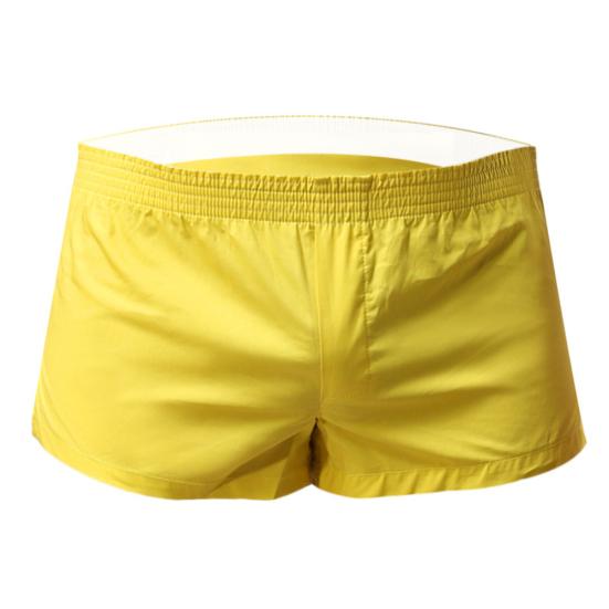 Men Solid Color Summer Sports Gym Elastic Waist Shorts Beach Swimming Trunks