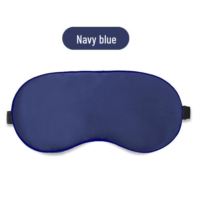 Unisex Silk Sleep Eye Mask with Ice Pack for Eye Fatigue Relief - Breathable Blackout for Naps