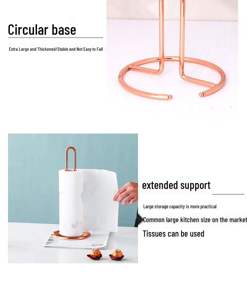 Nordic Iron Tissue Holder: Vertical Napkin Rack for Kitchen or Dining Table