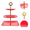 Candy Tray 3-Tier Cupcake Stand Cake Holder For Wedding Birthday Baby Shower Tea Party Serving Tray Dessert Display