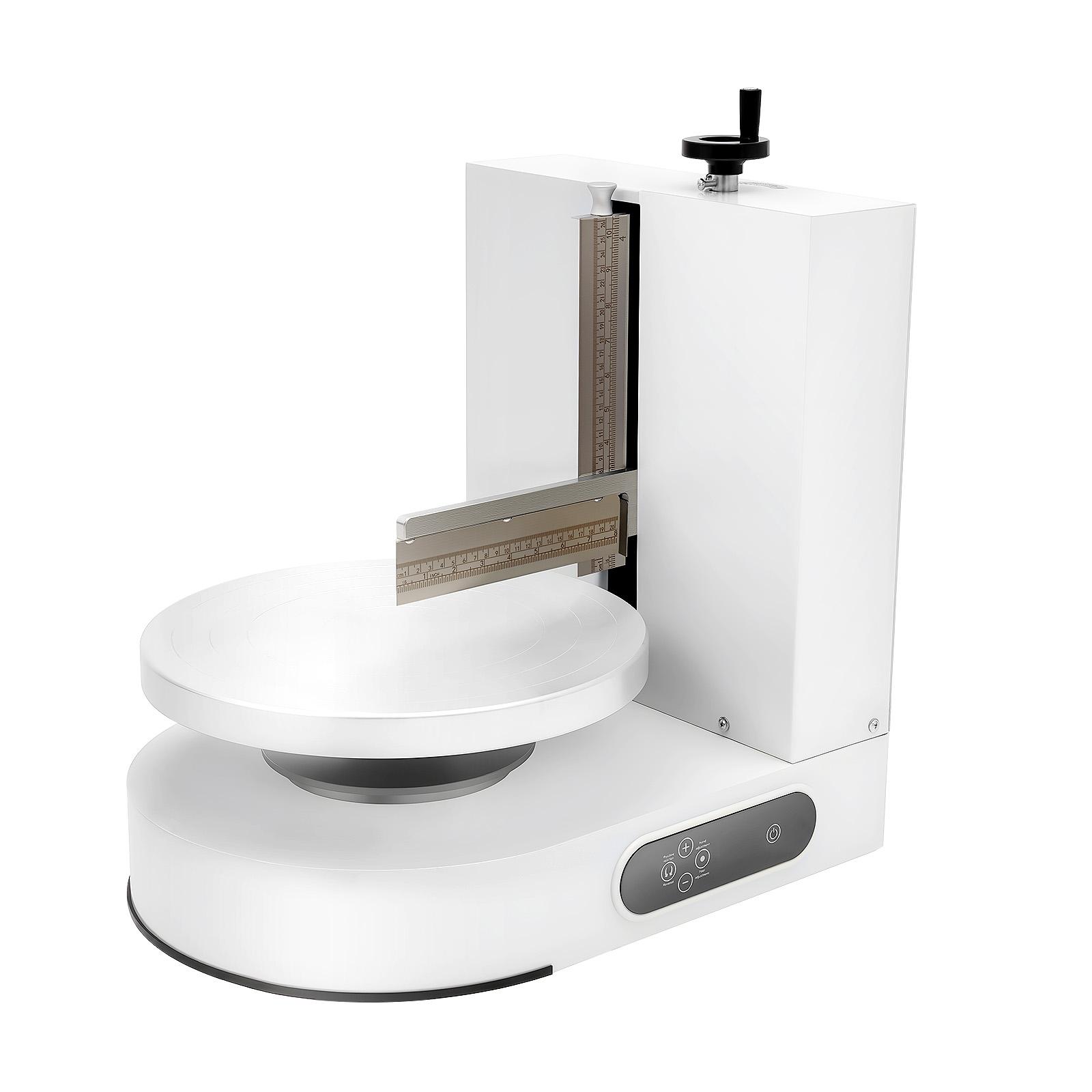 

Автоматическая машина для глазури тортов, 200 Вт, размазыватель крема 320 об/мин, с ЖК-сенсорным экраном для тортов 4-12 дюймов, для пекарни, домашнего использования белый