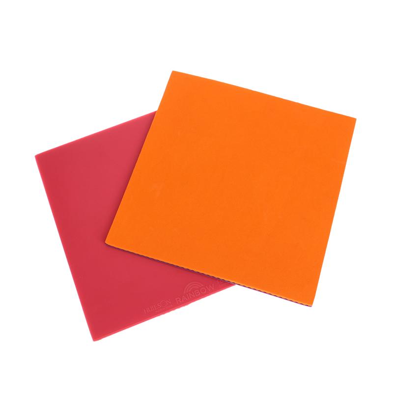 1Pc Colorful Rainbow Table Tennis Rubber Sheet Ping Pong Rubber With 2.0mm High Density Sponge For Training