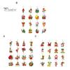 16Pcs Christmas Tree Hangers Xmas Style Easy To Hang Create Atmosphere Festive Santa Claus Decorations Pendant