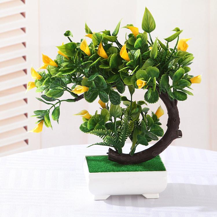 Artificial Lily Plant Indoor Decor With Plastic Material For Home Garden Display