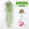 Wall-Mounted Artificial Hanging Vines with Spider Plant in Basket for Living Room Decor