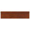 Snail Fence 4 pcs Rust coloured 100 x 3.5 x 25 cm Weatherproof Steel