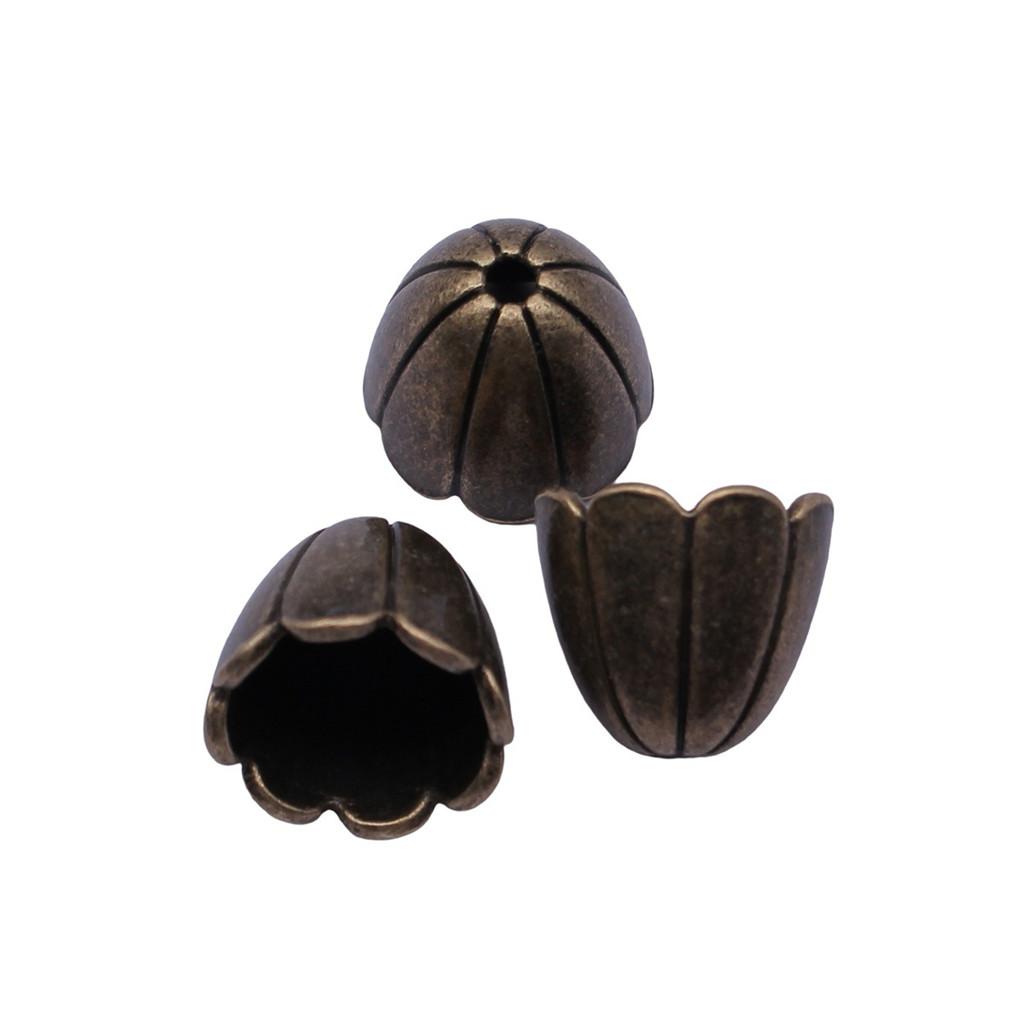 Textured Bead Cap Charms Dome Covers For Pearl And Gemscolor Jewelry Findings
