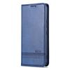 AZNS For Samsung Galaxy A34 5G Anti-drop Cowhide Texture Phone Case Stand Wallet PU Leather Magnetic Auto-absorbed Protective Folio Flip Phone Cover