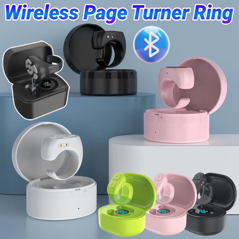 Bluetooth Wireless Fingertip Remote Control Video Camera Shutter Selfie Button Automatic Page Turner Scrolling Ring