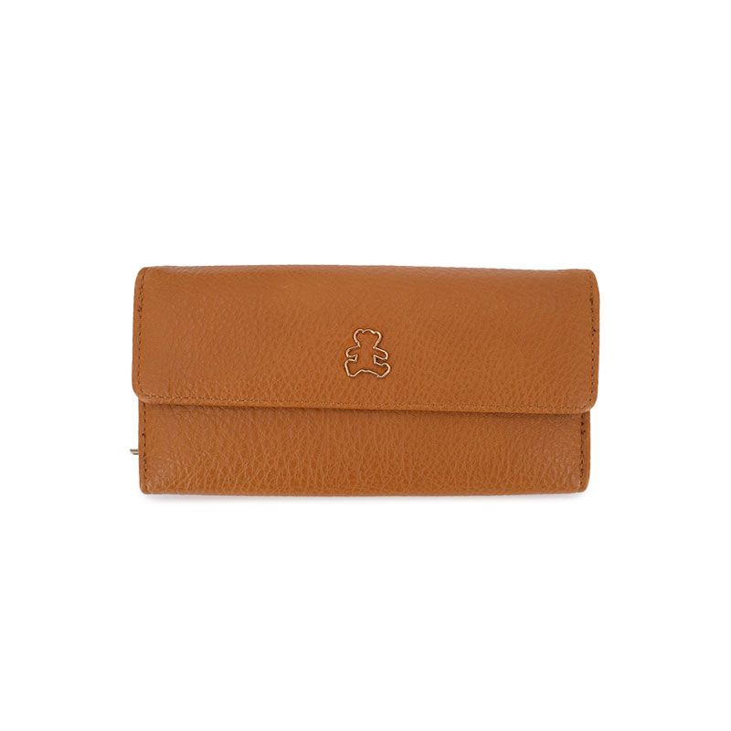 Porte feuille texturé à rabat Mixte LULU CASTAGNETTE