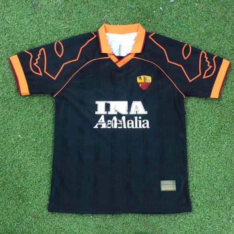 98-99 Serie A Rome retro shirt seizoen 17-18 thuis kortmouwig Nr. 10 Totti Ares voetbalshirt
