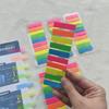 1200 Blatt Morandi-Stil Index-Tabs Transparente Fluoreszierende PET-Flags Haftnotizen Seitenmarkierer Planer-Aufkleber Schulbedarf