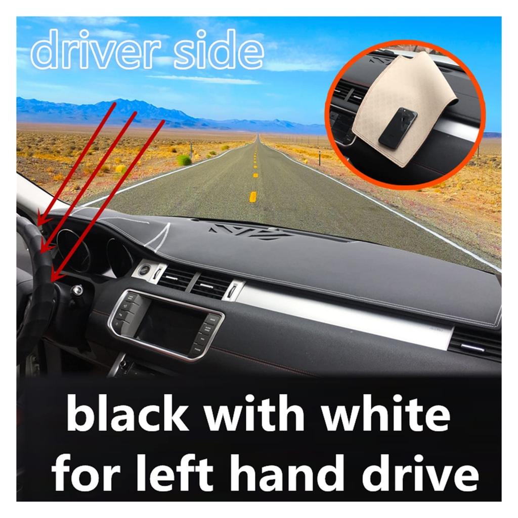 Leather Dash Mat, Dashboard Cover, Sunshade, Carpet, Car Styling Accessories for Nissan Murano Z51 2009 2011 2010 2013 2014 (Color: Full Coffee RHD)