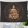 Boeddha Om Mani Padme Hum Wandkleed Spiritueel Wandkleed Esthetische Decoratie voor Slaapkamer Woonkamer