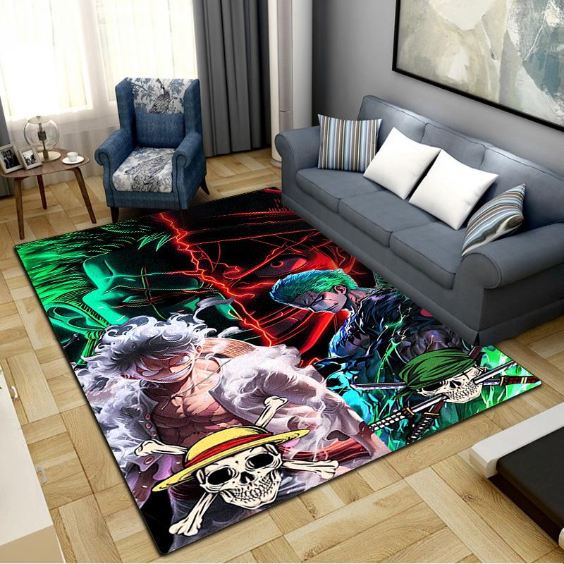 Pirate Anime Carpet Rug for Living Room Bedroom Home Sofa Decoration,Kids Play Non-slip Floor Mat