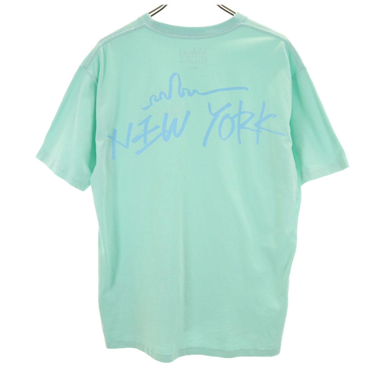 

Manhattan Portage Back English print Short sleeve T-shirt M Mint green Men s Used