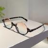 Retro Half Frame Round Sunglasses Punk Hip Hop UV400 Trendy Fashion Women Street Shooting Trendy Accessories