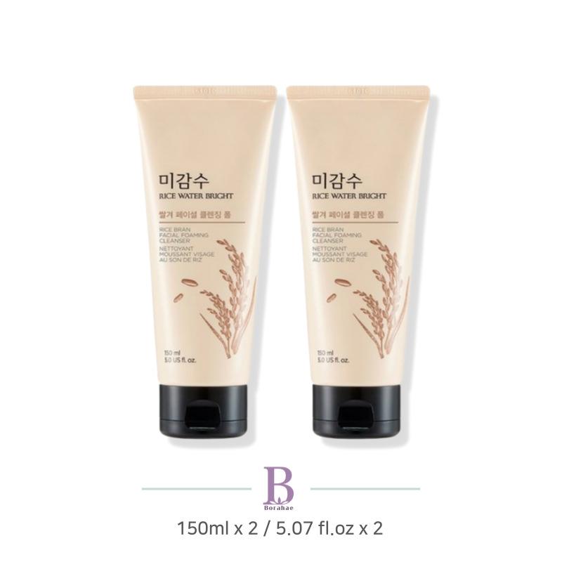 THE FACE SHOP Rice Water Bright Facial Foaming Cleanser 150ml