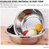 Hemoton Stainless Steel Rice Washing Bowl Kitchen Strainer Colander Bowl Fruit Vegetable Washing Basket for Rice Food Pasta Colander Drain Basket