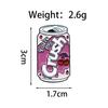 Stylish Creative Juice Soda Pin - Versatile Alloy Badge for Clothing and Bags