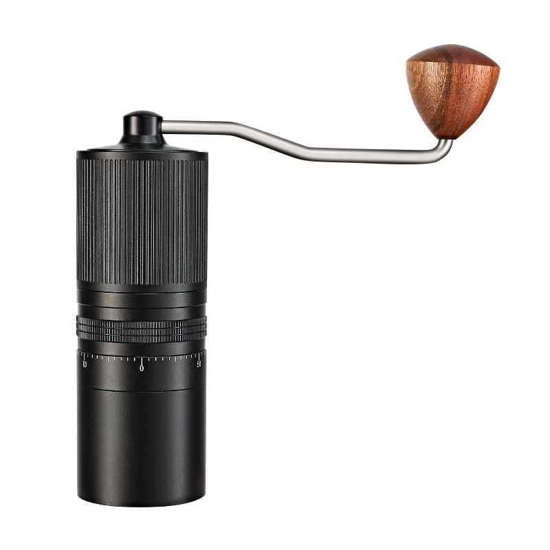 Portable Hand-Crank Coffee Grinder with Precision Adjustment for Home or Travel
