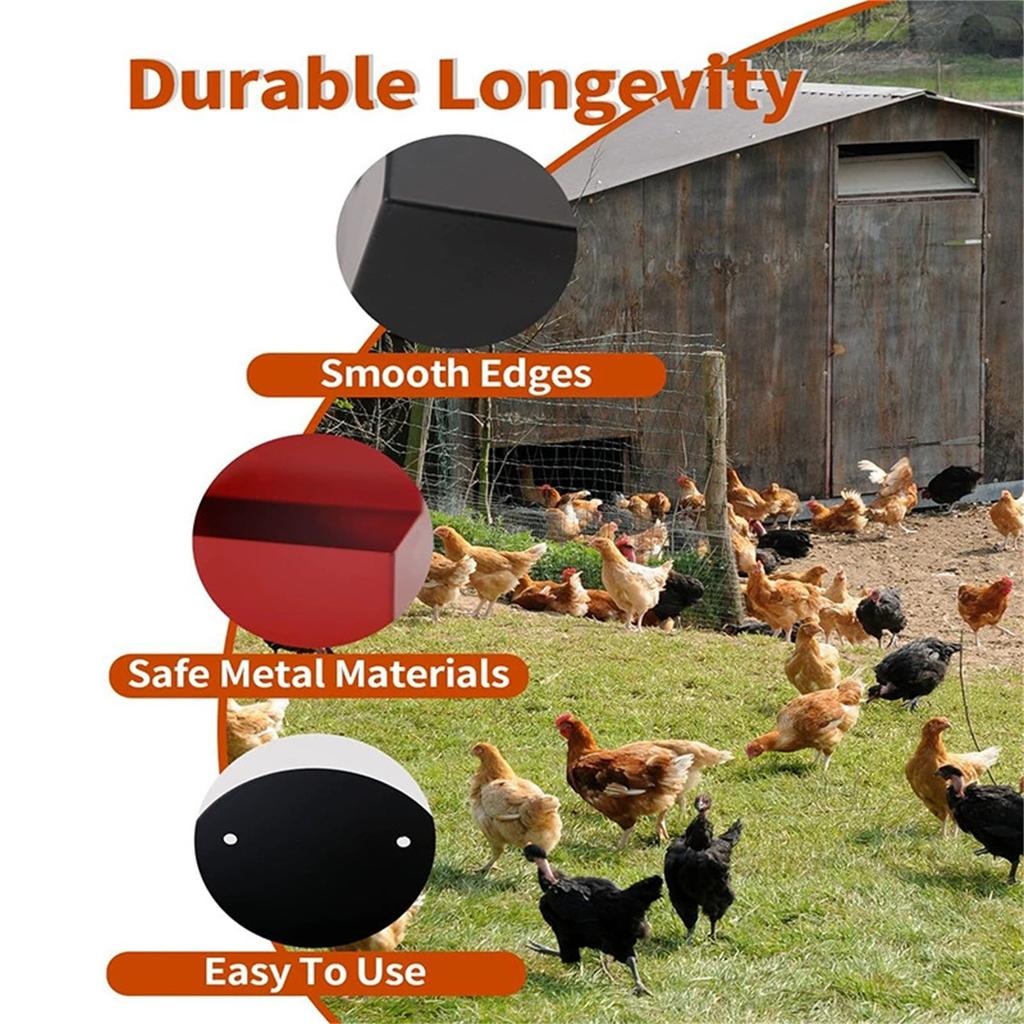 Chicken   Feeder and Grit Feeder Metal  Chicken Coop Accessories Automatic
