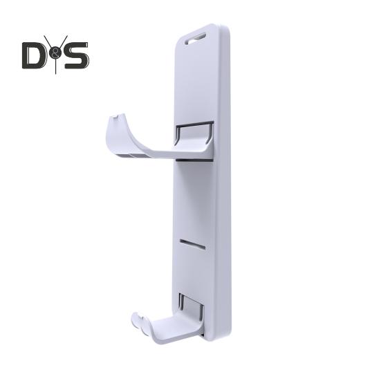 

Стойка для хранения игровых наушников, органайзер для контроллера, прочная, несущая компактная складная конструкция, держатель для хранения для PS5/PS5 Slim белый