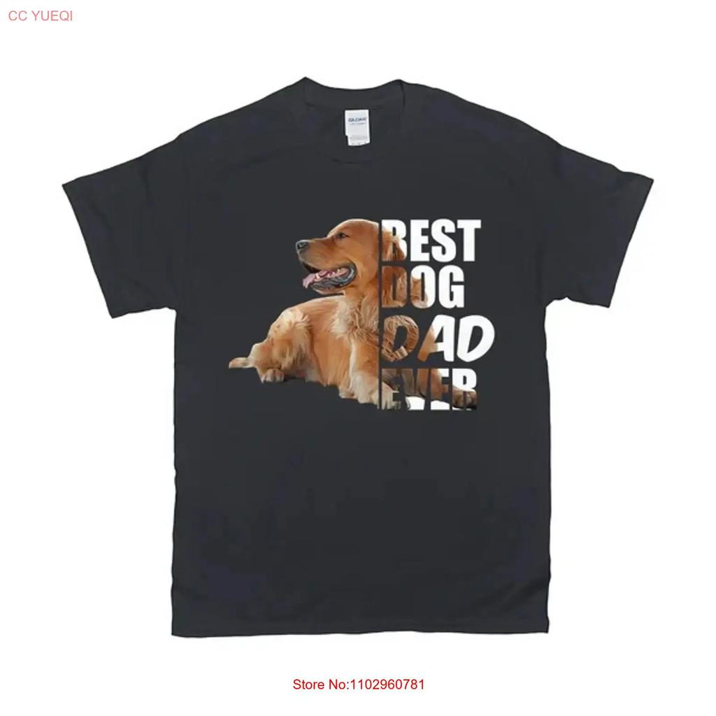 Unique Photo Best Dog Dad Ever T Shirt Vintage Streetwear Stylish Graphic Soft Stretched Designer Clothes Homme Fashion