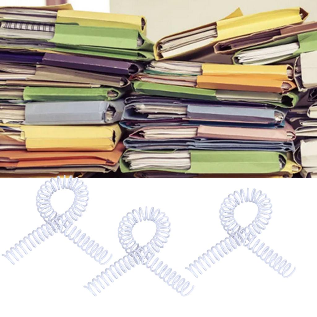 100Pcs Single   Wire Binding Spines 48 Teeth 4-1 Pitch 14.3mm 115 Sheet Capacity Spiral Binding Coil