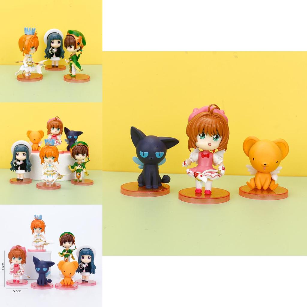Delightful Pvc Cardcaptor Sakura Anime Figures For Cake Decoration With Six Stylish Options