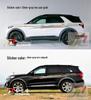 Ford Explorer Body Stripes: Custom Waistline Decal Stickers for Car Personalization
