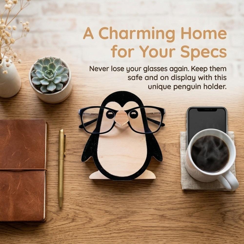 Wooden Glasses Display Stand Animal Shaped Desktop Rack Animal Eyeglass Holder  Nightstand