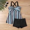 Swimsuit Bikini Print  Two Pieces Swimsuit Swimwear Women  Beachwear Bathing Suit XS-8XL