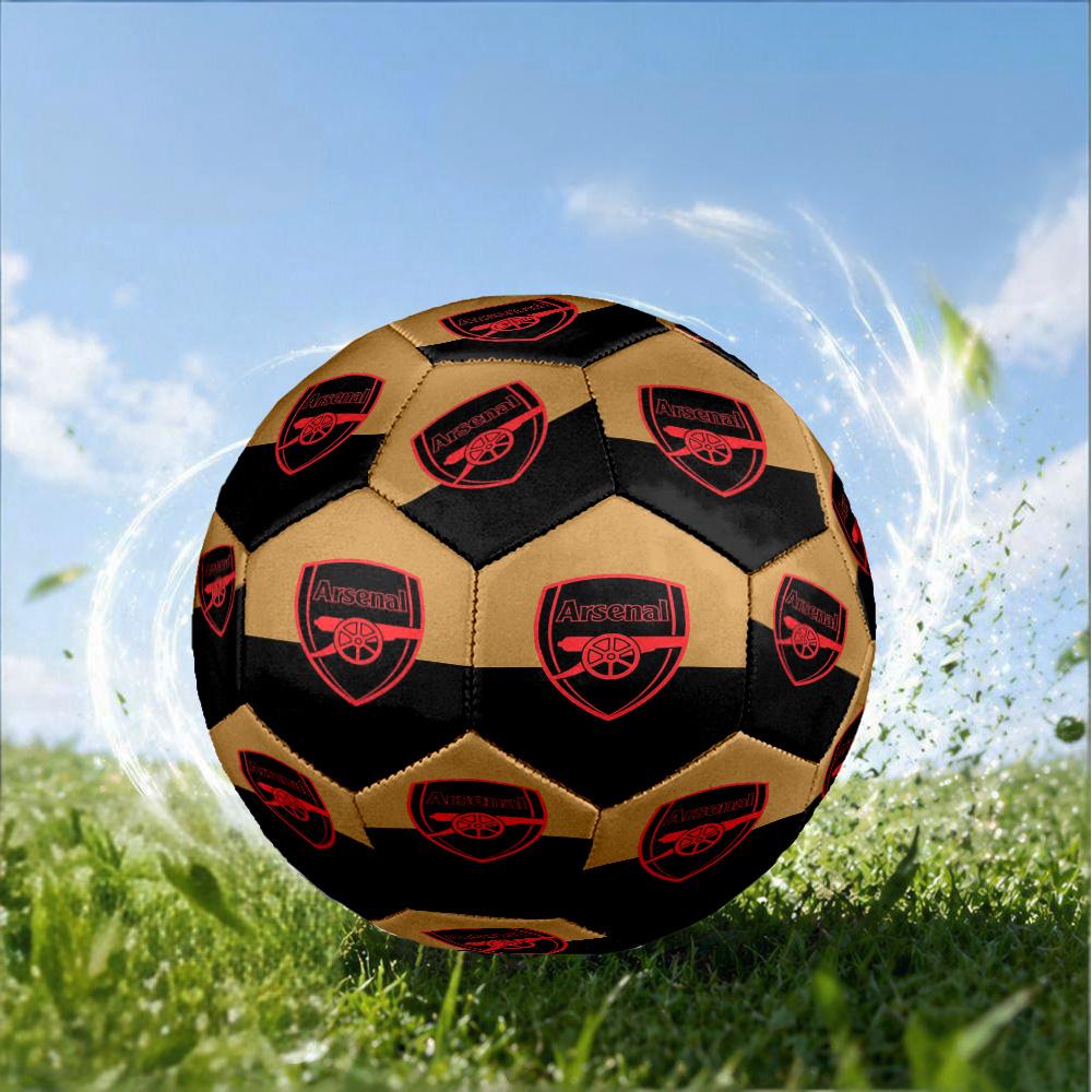Arsenal Football Club Crest Printed Size 5 Soccer Balls, High-Quality, Anti-Slip, Protective Football, A Unique Gift , Birthdays, Christmas Gifts