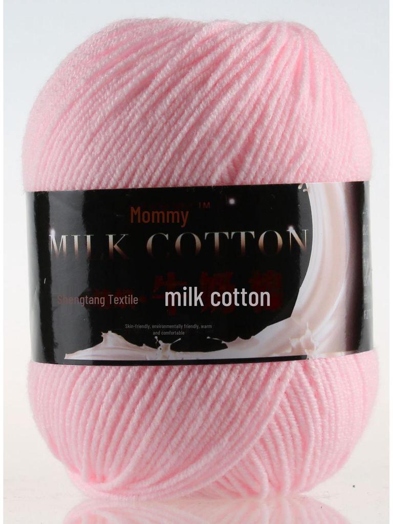 3pramenná příze z mléčné bavlny: Středně jemná vlna na háčkování a pletení - ideální na boty, panenky, deky, dětské svetry a svetry pro miminka