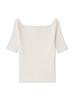 Snidel Simple Rib Knit Pullover SWNT234019 White Women's