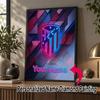 Custom Name Atletico Madrid 5D Diamond Painting Personalized Full Drill Diamond Art Kit Gift