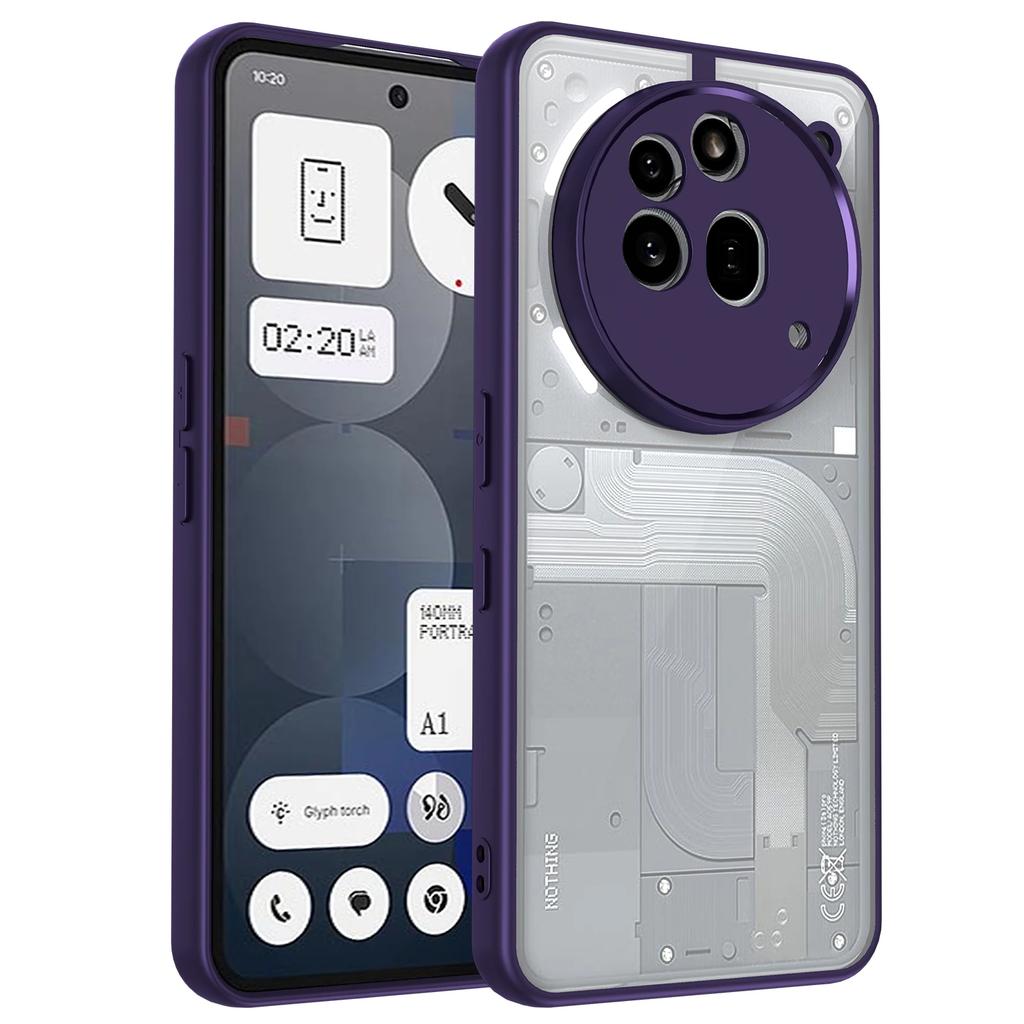 Simple ultra-thin TPU hard backplate lens shockproof protective cover for Nothing Phone 3A Pro Case Phone 2a Pro plus 5G case