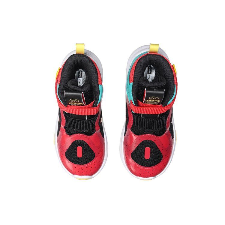 Li Ning Wade Comfortable Color Block Durable Kids Casual Shoes Kids Casual Shoes Red Black YKAP074-13