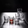 6 Stück geprägtes Glas dickwandiges transparentes Whiskey-Glas Haus-Whiskey-Glas Baijiu-Glas Feiertags-Geschenkset Cocktail-Weinglas